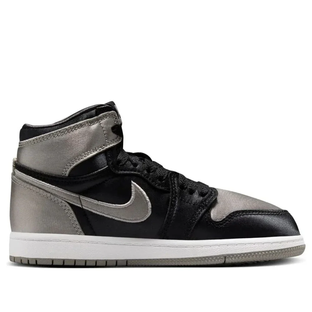 Nike Air Jordan 1 Retro High OG FD5304-010 Kids Black Gray Lifestyle Shoes RG210